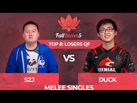 S2J vs Duck - Melee Singles Top 8: Losers Quarterfinal - Full Bloom 5