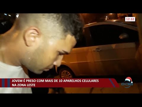 Jovem é preso com vários celulares roubados e comparsa foge 15 12 2020