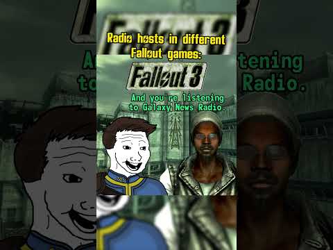 Radio hosts in different Fallout Games: #fallout #memes #shorts