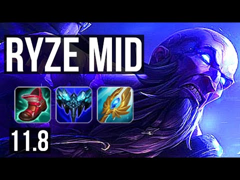 RYZE vs YONE (MID) | Rank 6 Ryze, 12/3/8 | EUW Challenger | v11.8