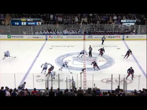 Rick Nash goal Feb 10 2013 Tampa Bay Lightning vs NY Rangers NHL Hockey