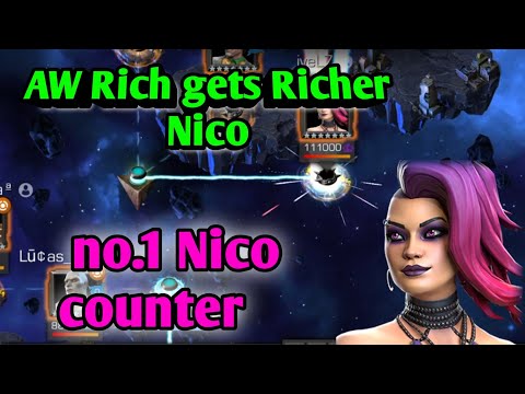 No. 1 Nico Counter for AW | Marvel contest champions | MCOC 