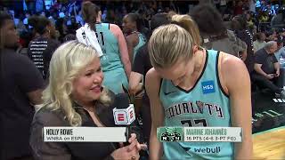 Holly Rowe does it all, including an interview in French 😤