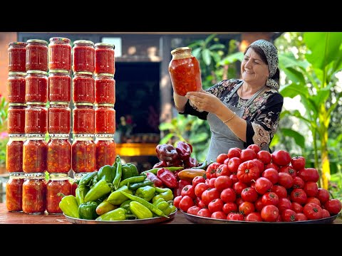 Grandma's Lecho and Uncooked Adjika Recipe: The Best Way to Preserve for the Winter!