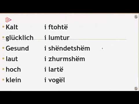 Gjuha Gjermane - Mesimi 9/32 | 30 Mbiemra ne Gjuhen Gjermane per ti perdorur ne OSD apo Goethe