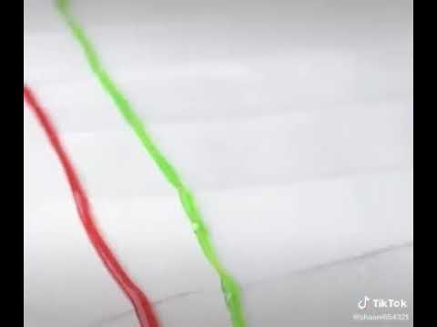 Making a colorful cake.