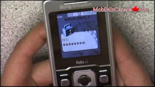 How to enter unlock code on Sony Ericsson T303a From Fido - www.Mobileincanada.com