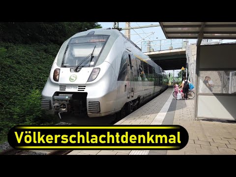 S-Bahn Station Völkerschlachtdenkmal - Leipzig 🇩🇪 - Walkthrough 🚶