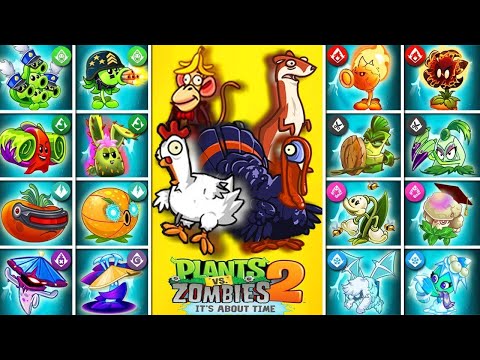 Every Plants 1 POWER-UP vs 300 Animal Zombies - Who Will Win? - PvZ 2 Challegen
