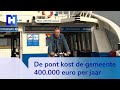 Amsterdamse pont Sporenburg gaat heen en weer met maar zeven reizigers per keer