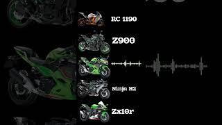 Download lagu Kawasaki ninja zx-10r vs H2 vs H2R vs z900 vs ninja 400 vs RC 1190 exhaust sound 😱🙀🤯 mp3