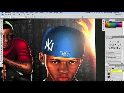 Secreto ft. Black Point - Me tienen para - Speed Paint by JimGraphStudio