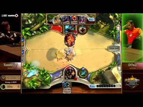 BlizzCon 世界盃聯賽 《爐石戰記》華文轉播 11/03 part2（Tom60229  VS  DTow）