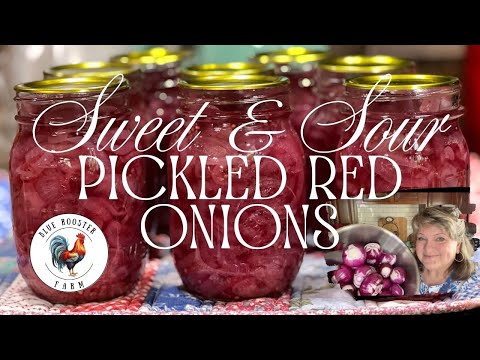 How To Make & Preserve Sweet & Sour Pickled Red Onions\Steam Canning\Preserving The Harvest