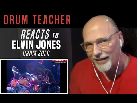 Drum Teacher Reacts to Elvin Jones - Drum Solo