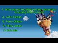 The ultimate Monty Python Quiz. Great questions great music