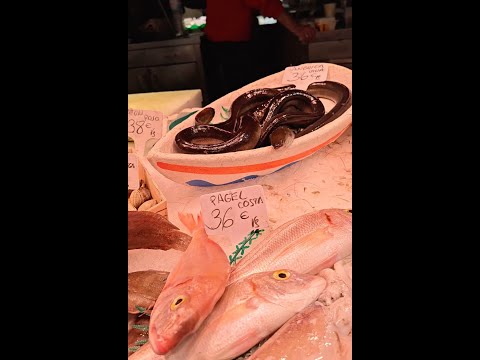 Snake fish, fresh fruits and vegetables: A visit to beautiful market in La Ramla, Barcelona