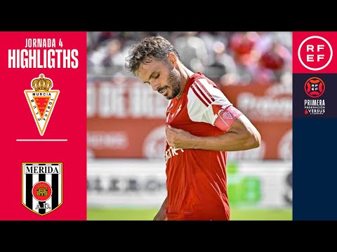 Resumen #PrimeraFederación | Real Murcia CF 2-0 AD Mérida | Jornada 4 | Temporada 2024/25