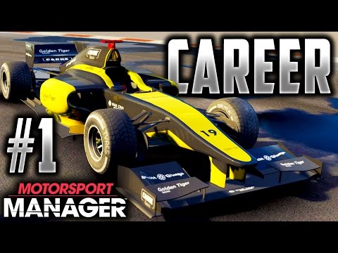 Motorsport Manager PC FULL GAME Career Gameplay Part 1 - ROAD TO F1 BEGINS!