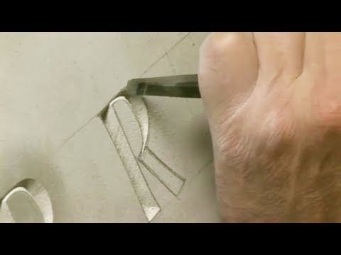 Unintentional ASMR 🖊️ Stone Letter Carving / Cutting Compilation (no talking)