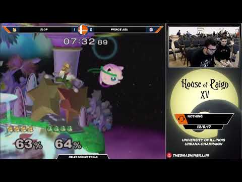 [House of Paign XV] Slop (Fox) vs. Prince Abu (Jigglypuff) SSBM Singles Pools