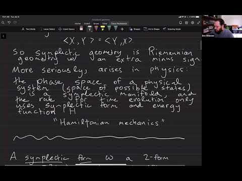 Symplectic Geometry Class 1