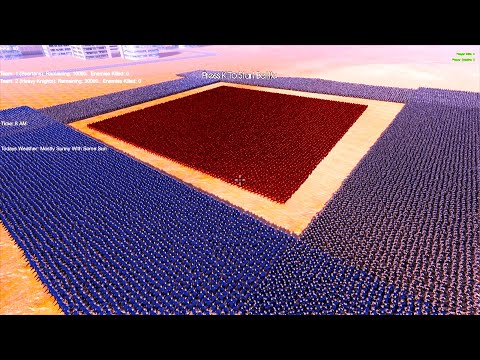 Knights Tries to Trap Spartans - Ultimate Epic Battle Simulator UEBS