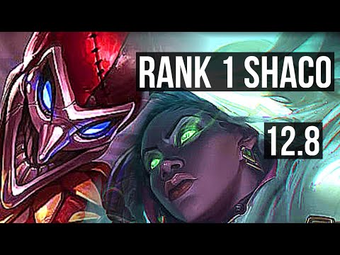 SHACO & Ez vs SENNA & Lucian (SUP) | Rank 1 Shaco, 3/1/10, 800+ games | JP Grandmaster | 12.8
