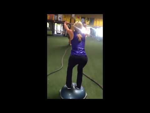 Squats on Bosu Ball