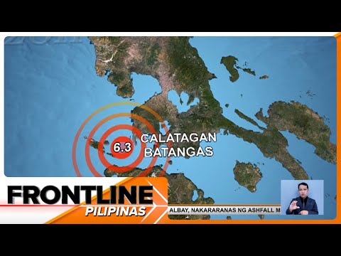 Calatagan, Batangas, niyanig ng Magnitude 6.3 na lindol Frontline Pilipinas