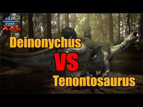 Deinonychus VS Tenontosaurus - Jurassic Fight Club