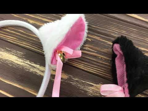 Обруч для девочки с кошачьими меховыми пушистыми ушками кота аниме для игр косплея и я костюмированной вечеринки на голову - фото 1 - id-p2861809855