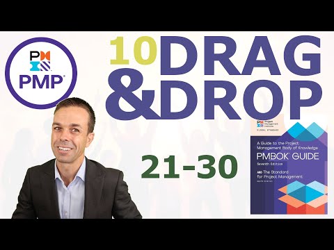 10 PMP Drag Drop Questions 1 to 10