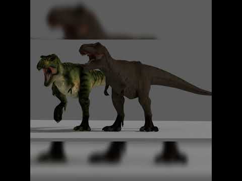 Rexy And Buck Tyrannosaurus Rex Size Comparison