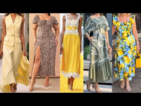 BONITOS SENCILLOS Y ELEGANTES VESTIDOS DE MODA PARA EL VERANO