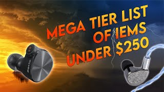 Mega Tier List of IEMS Under $250!