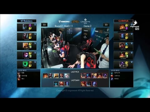 CJ vs KT Game 2 Highlights - CJ ENTUS vs KT ROLSTER - Week 8 LCK Champions Korea Summer 2015