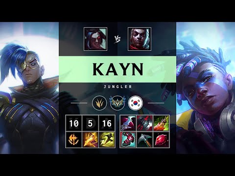 Kayn Jungle vs Ekko - KR Challenger Patch 25.21