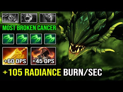 NEW BROKEN META BUILD Mid Viper Radiance +105 Flame Cloak Burn Per Sec & Full Aghanim Dota 2
