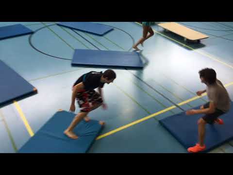 Games with gymnastic mats - Physical education