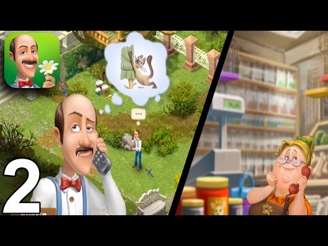 GARDENSCAPES NEW ACRES Walkthrough Gameplay Part 2 - Day 2 (iOS Android)