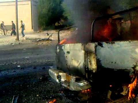 استهداف سيارة لقوات النظام من قبل كتيبة بن عبادة في ريف دمشق