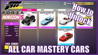 Forza Horizon 5: How to Unlock All Car Mastery Cars