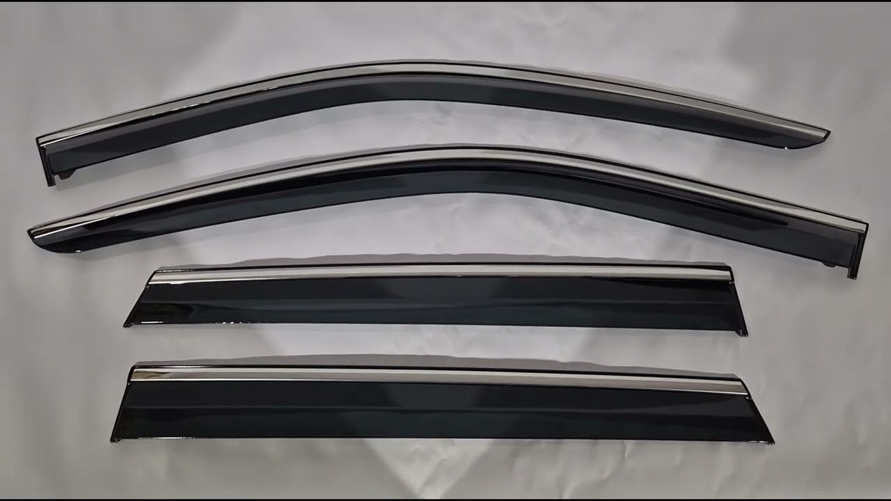 Jeep Grand Cherokee WK2 2010–2021 Vindavvisare med kromlist Niken Luxury (4 st) Video 1