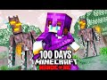 I Survived 100 Days In A Pale Garden ONLY World In Minecraft Hardcore