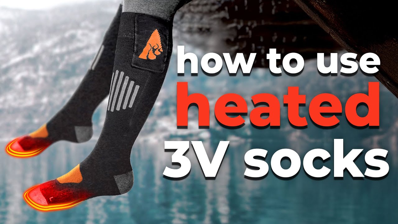 How To Use Battery Heated Socks - ActionHeat 3.7V Rechargeable Heated Socks with Remote