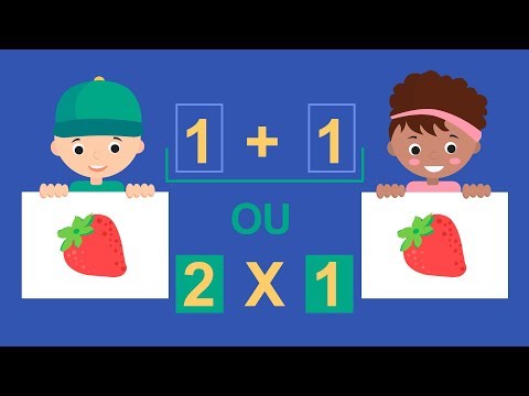 Matematica para crianças. Aprender  multiplicar.  Multiplicação. Video educativo infantil