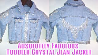 SPOILED ROTTEN CRYSTAL JEAN TODDLER JACKET