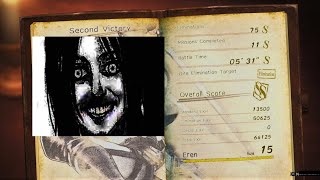 5'31" Second Victory Offline Solo Speedrun Inferno Mode SS Rank | AoT 2: Final Battle PS5