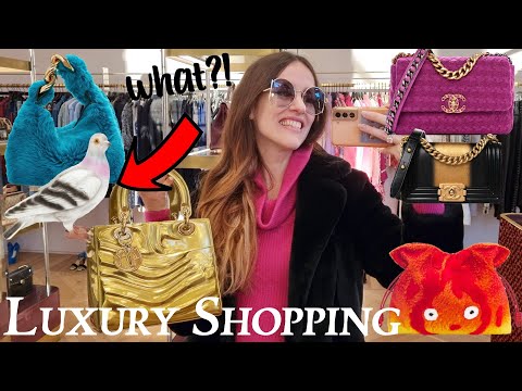 I'M SHOCKED!! 😮 The WEIRDEST BAG I've ever seen!! 😍 LONDON LUXURY SHOPPING & LOEWE X STUDIO GHIBLI